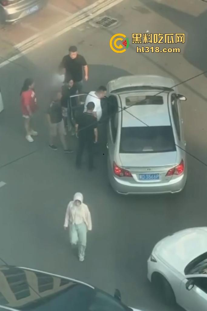 河南许昌长葛停车纠纷变全武行！本地司机狂挥拳痛殴外地车主，全家属拉着外地车主不让走！-1