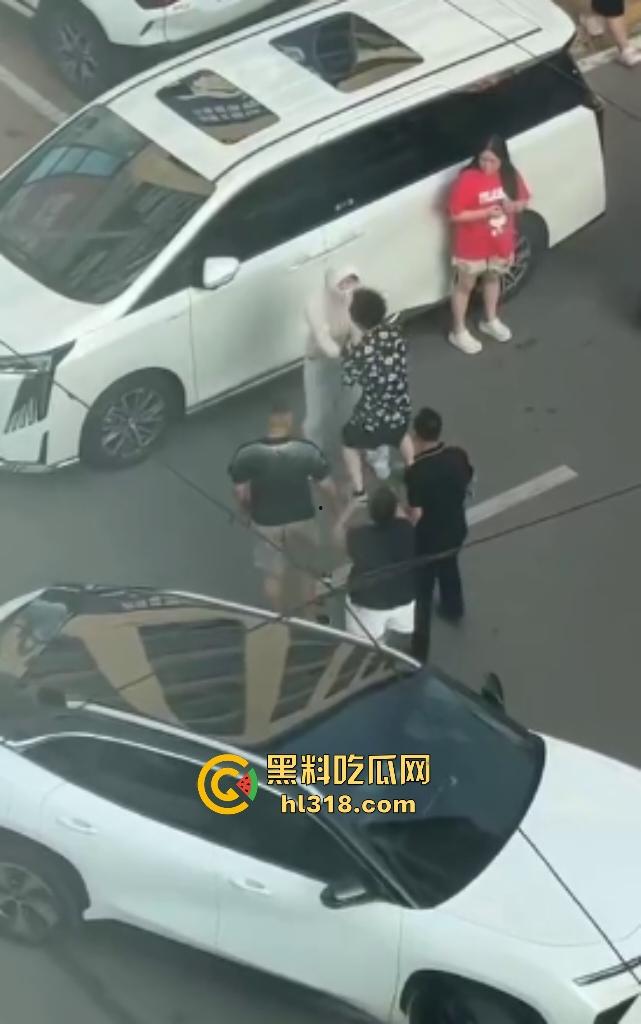 河南许昌长葛停车纠纷变全武行！本地司机狂挥拳痛殴外地车主，全家属拉着外地车主不让走！-8